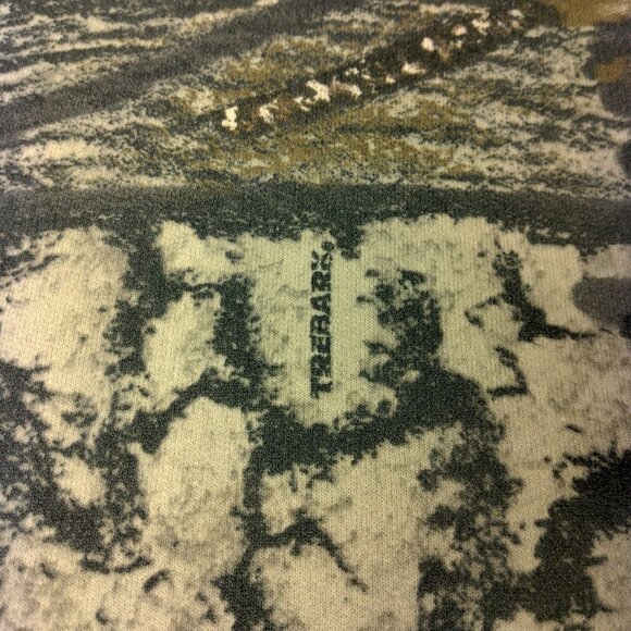 Jerzees Outdoors Tree Camo Sweatshirt XL Camouflage Trebark Bigwoods Vtg Hunt - Picture 12 of 14